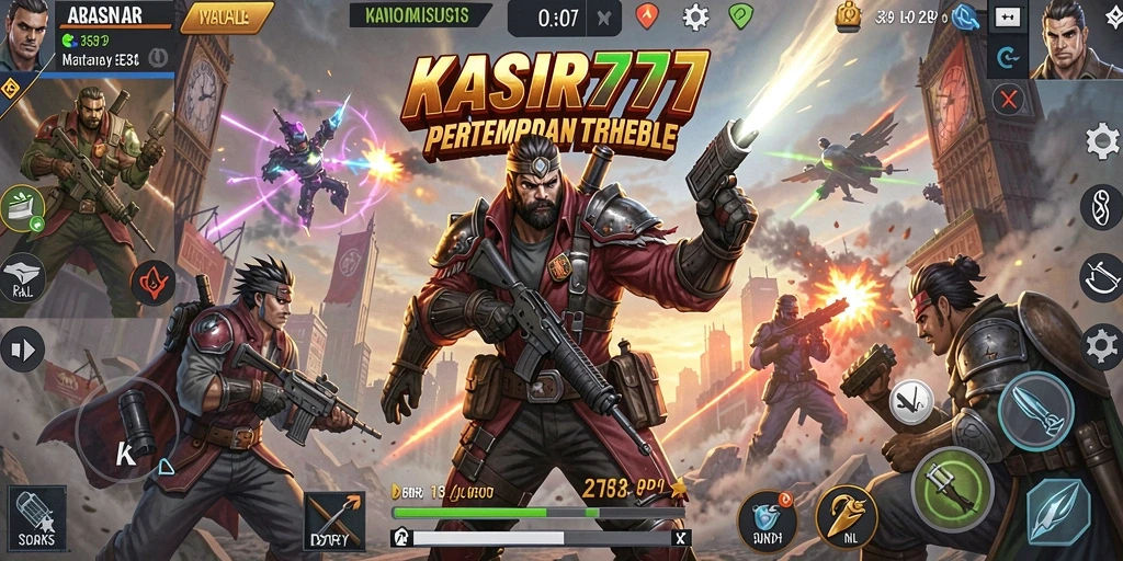 Tampilan gameplay seru dan menegangkan dalam KASIR777 Battle Royale.