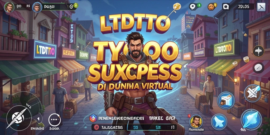 Tangkapan layar gameplay LTDTOTO dengan elemen manajemen bisnis.