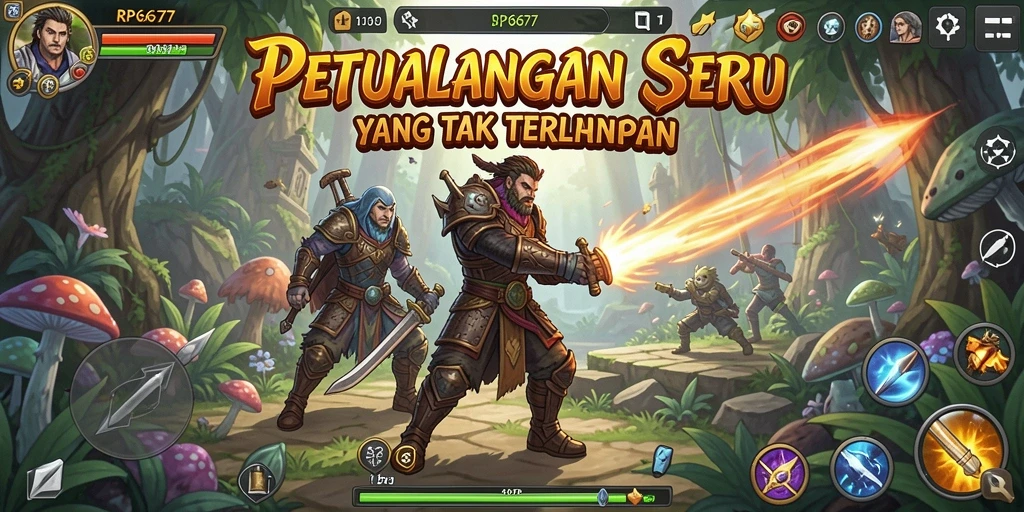 Tampilan gameplay RP6677 yang menawan dan menantang.