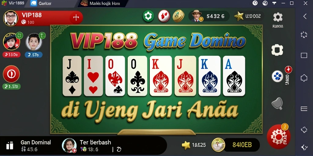 Tampilan gameplay Domino yang seru di VIP188.